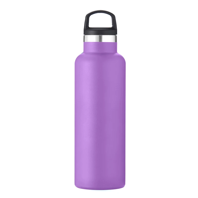 

2021 New Trending Double Wall Middle Mouth Vacuum Stainless Steel Insulated Water Bottle Outdoor sport bottle with various lid, Customized color acceptable