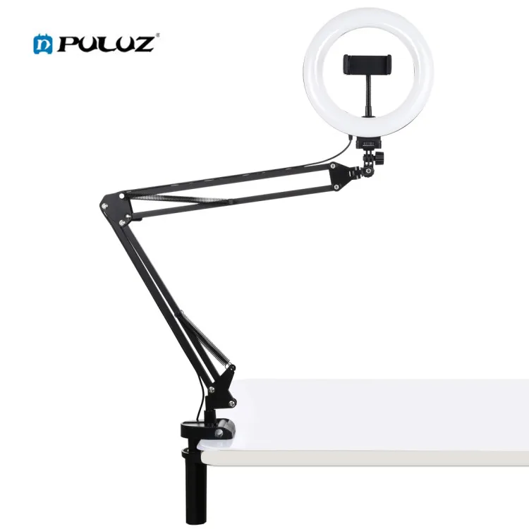 

Hot Selling PULUZ 7.9 inch Tik Tok Vlogging Selfie Ring Light Flexible Photography Studio Light Set With Desktop Arm Stand