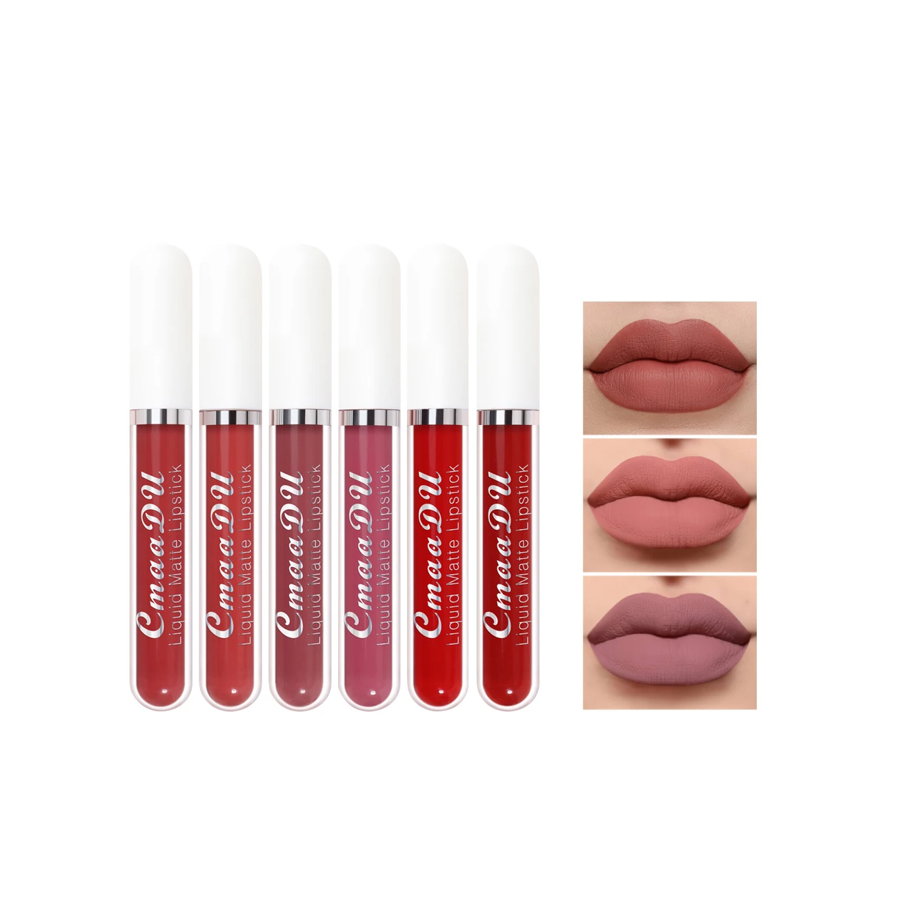

Lipstick private label makeup Matte Lip Gloss Kit Cosmetic Lightweight Lipstick Waterproof 6 Color Lips Set