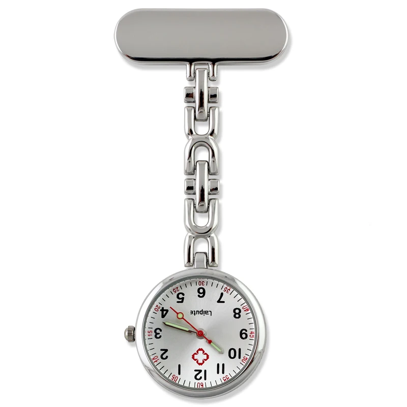 

Customizable Logo Fob Nurse Pocket Watches Alloy Medical Quartz Clock Wholesale, Rose gold