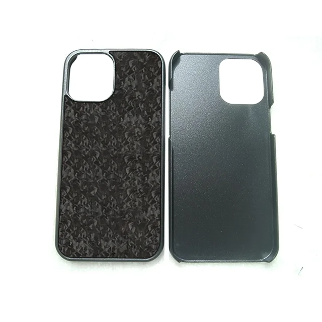 

Case for iPhone 12 series disorderly grain carbon fiber external grooves PC material case