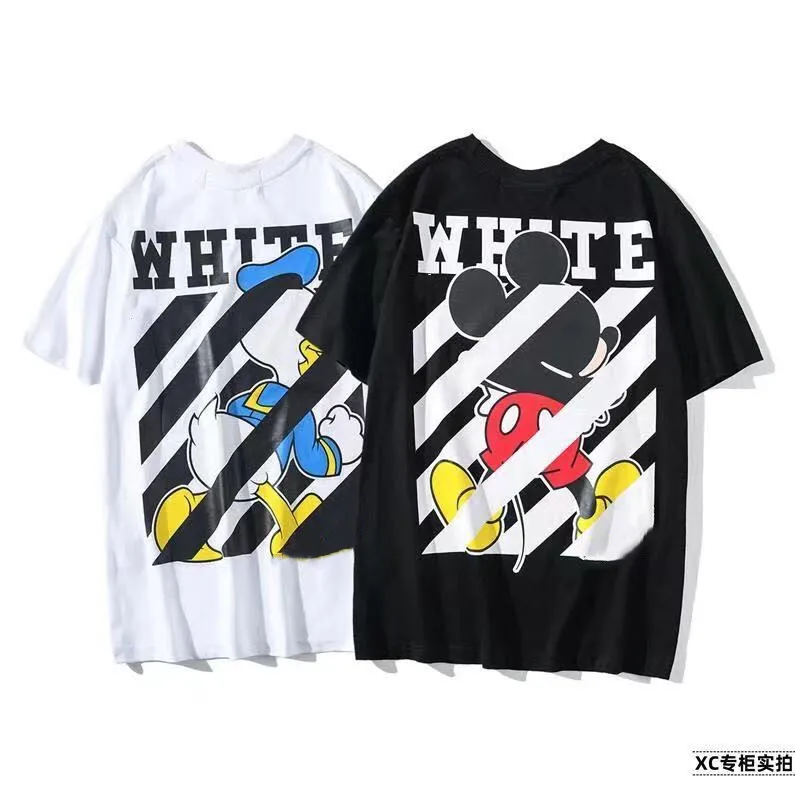 

2021 New product summer youth casual loose cotton tee shirt o-neck oversize cartoon anime couple t shirt