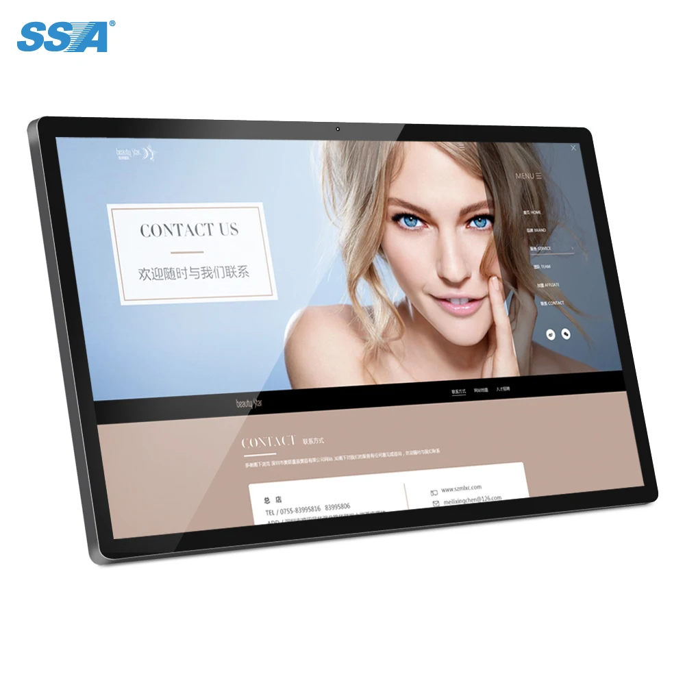 

15.6 inch LCD digital signage with IPS RK3288 android 5.1/6.0/8.1 version 10 point touch screen advertising player