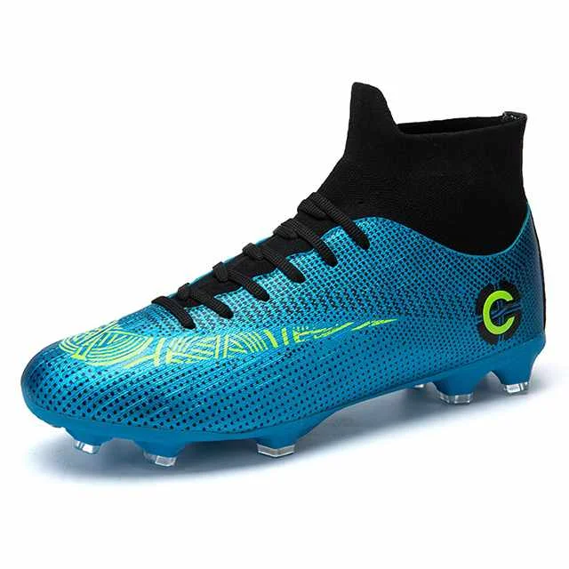 

Spot Drop-shopping Cheap Soccer Shoe Most popular design Breather Cleats Professional Shoes Football Soccer Boots for Men, Green,blue, black