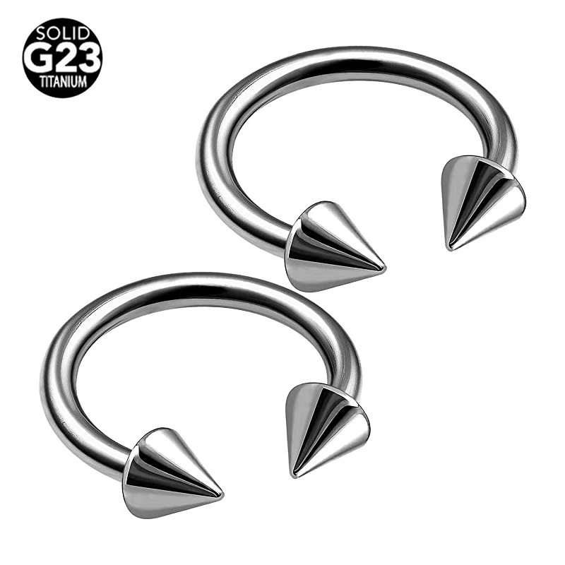 

G23 Titanium Helix Ear Tunnel Labret Nose Rings Septum Piercings Nose Studs Lip Rings Body Jewelry for Women