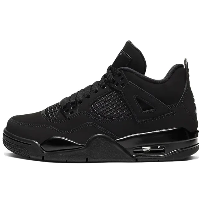 

4 Retro black cat men women sneakers fashion casual sports shoes basketball shoes