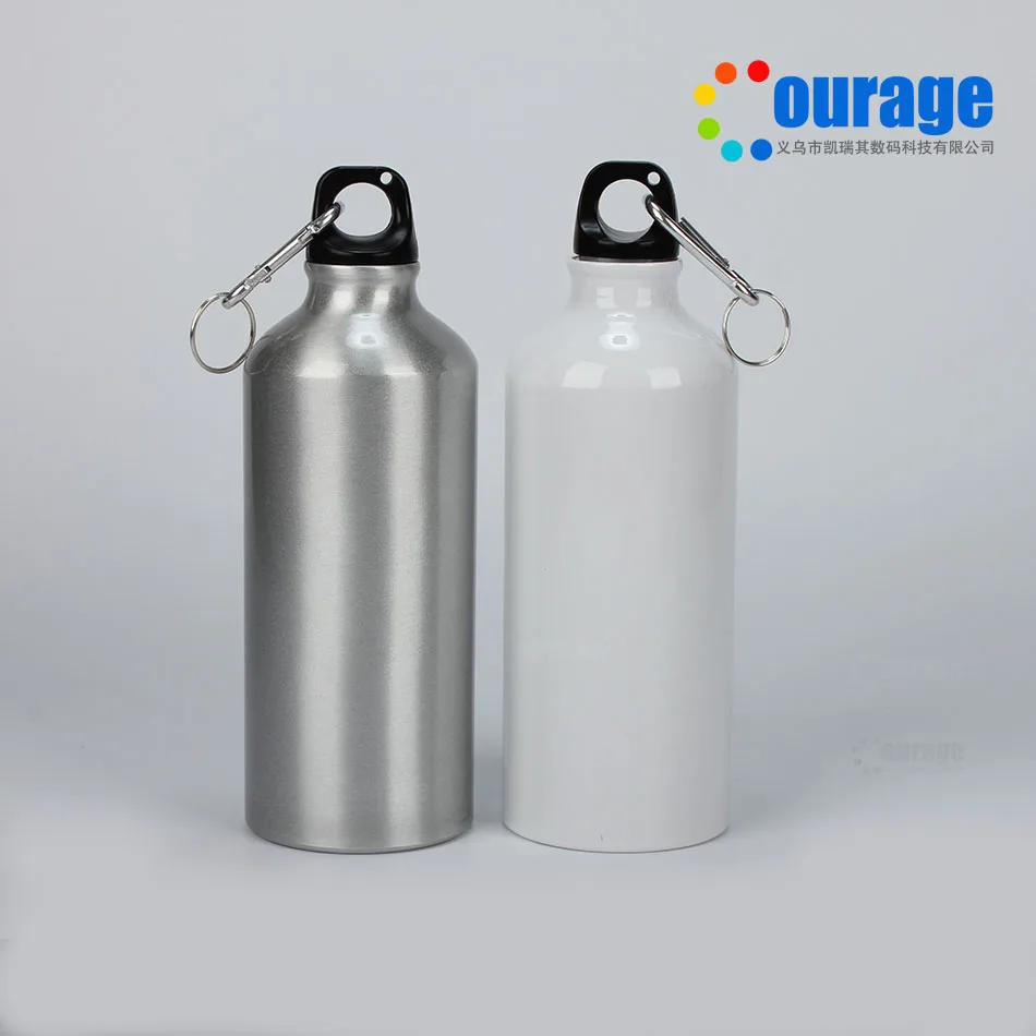 

600ML Aluminum Insulated Flask Cup Outdoor Sport Water Bottle, White,silver