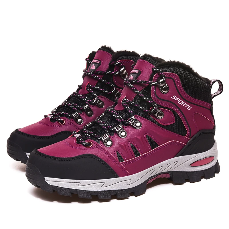 

Steel Toe Safety Boots Anti-slip Camping Shoes Work Shoes Tactical Boots Hiking Shoes For Men, Blank gray rose red army green