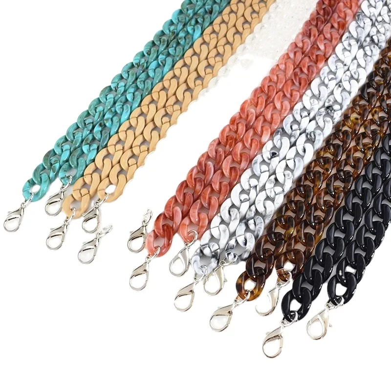 

Meetee B-C007 Acrylic Resin Plastic Handbag Accessories Bag Chain for Bag