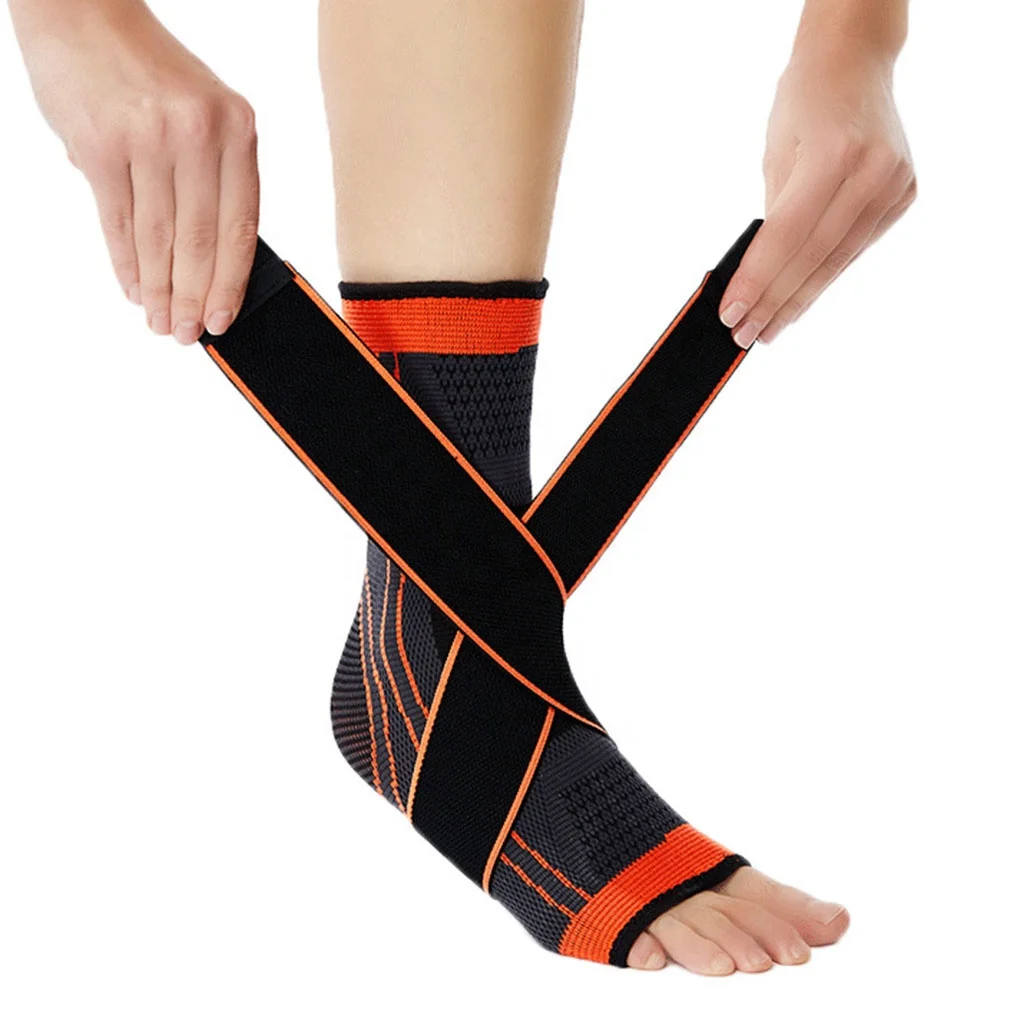 

Fitness Ankle Brace Comfort Breathable Sports Compression Straps Elastic Weave Ankle Support Bandage Foot Protecter, Optional