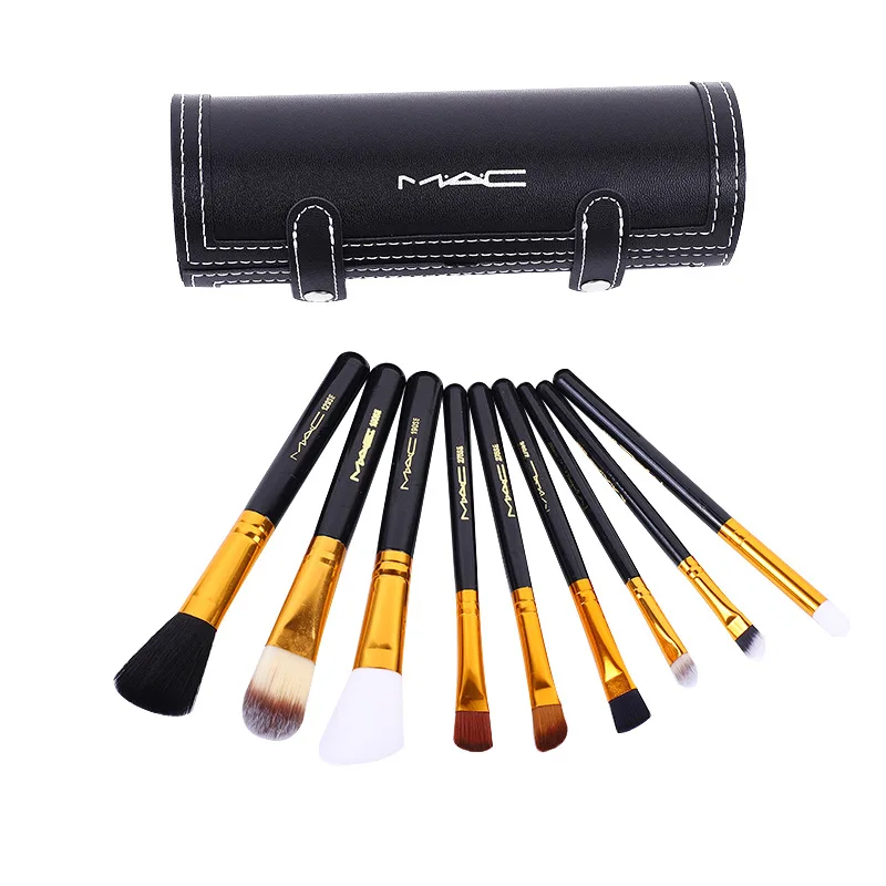 

9pcs products black makeup brush set powder foundation cosmetic tool set pinceaux maquillage private label makeup brush for mac