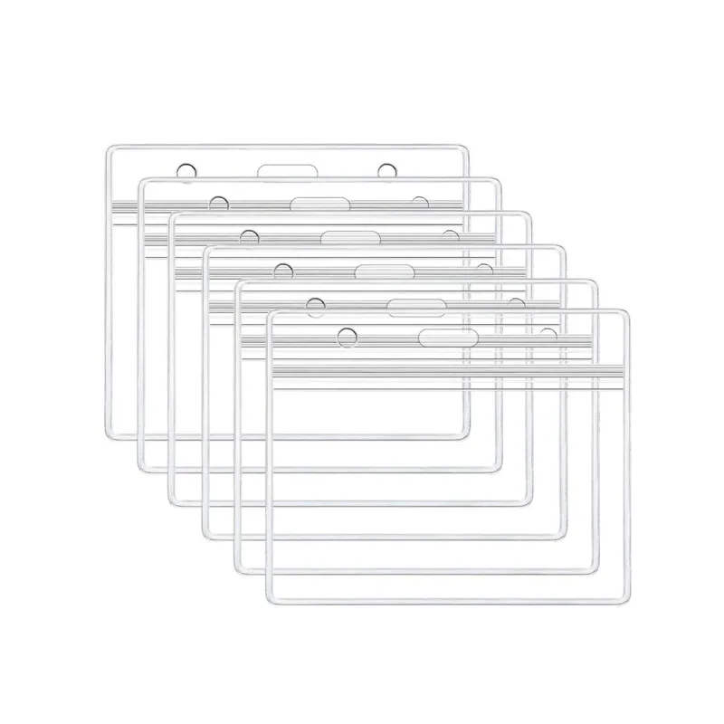 

Hot Sale Premium Clear Vinyl Plastic Sleeve PVC Badge Holder 4 X 3 Inch ID Card Protector