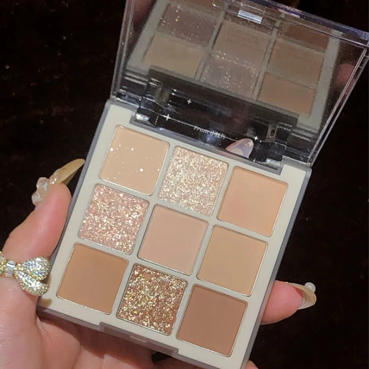 

DIKALU Hot Selling Good Pigment Long-lasting Eye Beauty Makeup Glitter Eyeshadow Palette