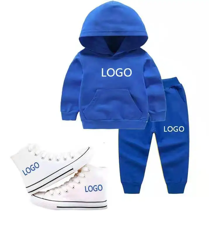 

Custom Fall boy long sleeve clothing sets casual winter newborn clothing outfit customized kids cotton hoodies clothing sets