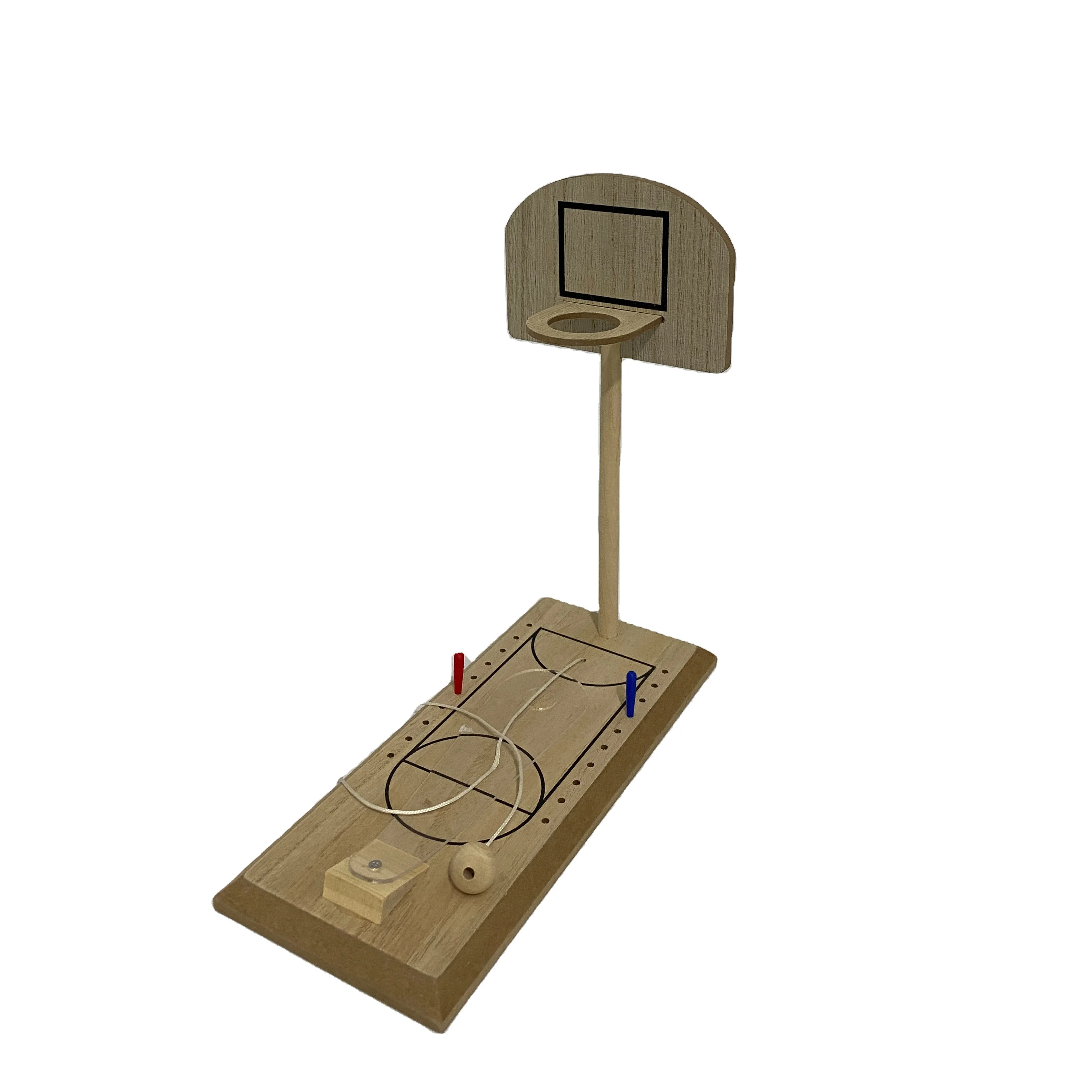 

Wholesale Portable Mini Tabletop Football Game Wooden Table Game Mini Basketball Game