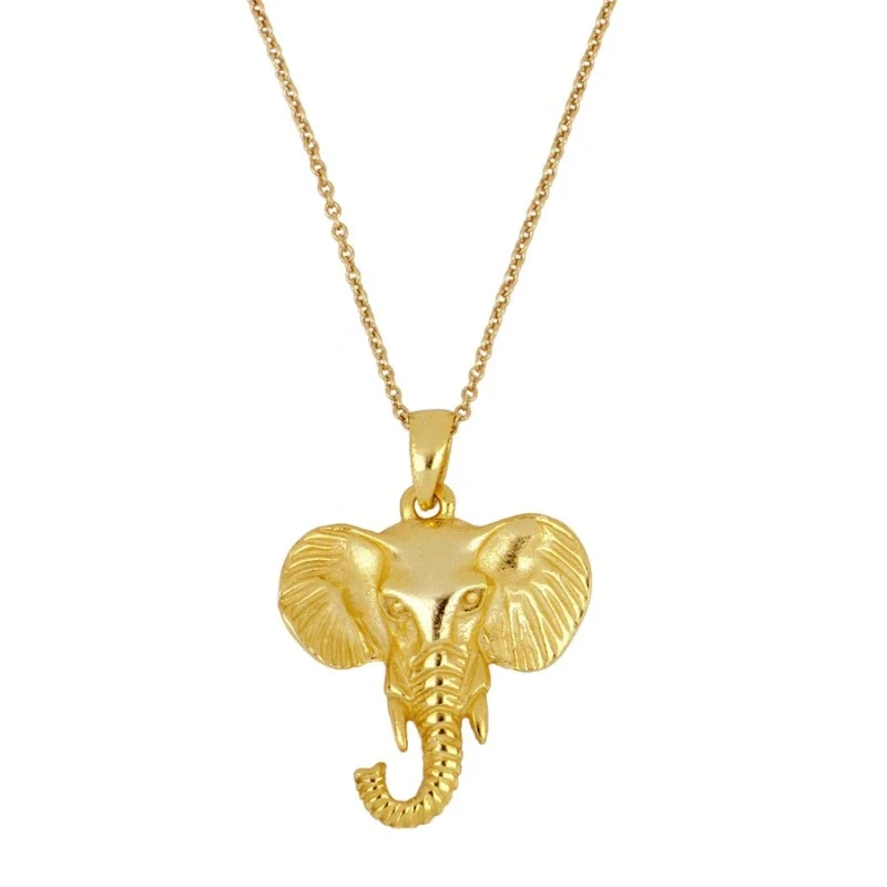 

ROXI 925 Sterling Silver Personality Elephant Head Cute Women Clavicle Necklace
