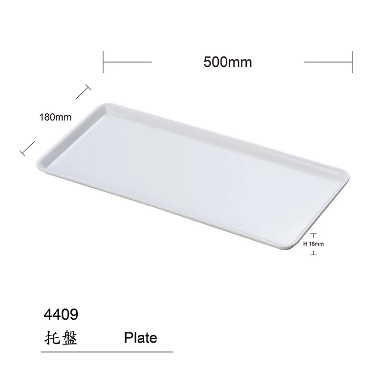 

Wholesale hotel serving plate melamine china cheap dinner plates plastic rectangle plate, Customized acceptable
