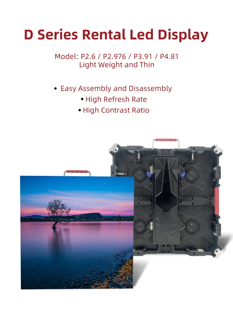 HD Stage Background Slim Led Display P2.9 P3.9 P4.8 Rental LED Video Wall Screen Indoor and outdoor rental display