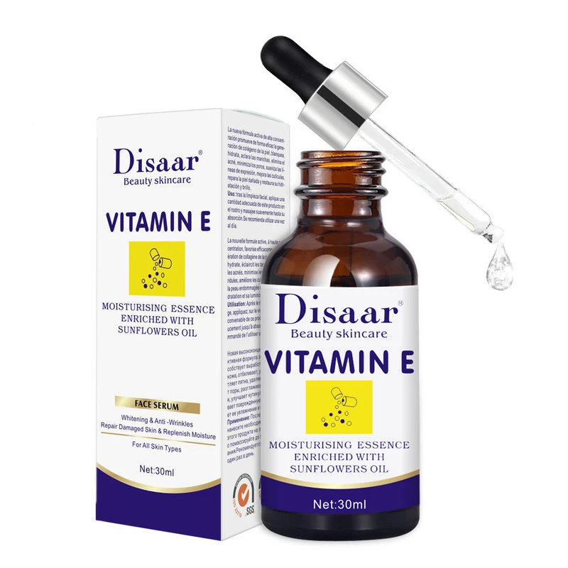 

100% Natural Vitamin E Serum for Face Whitening Brightening