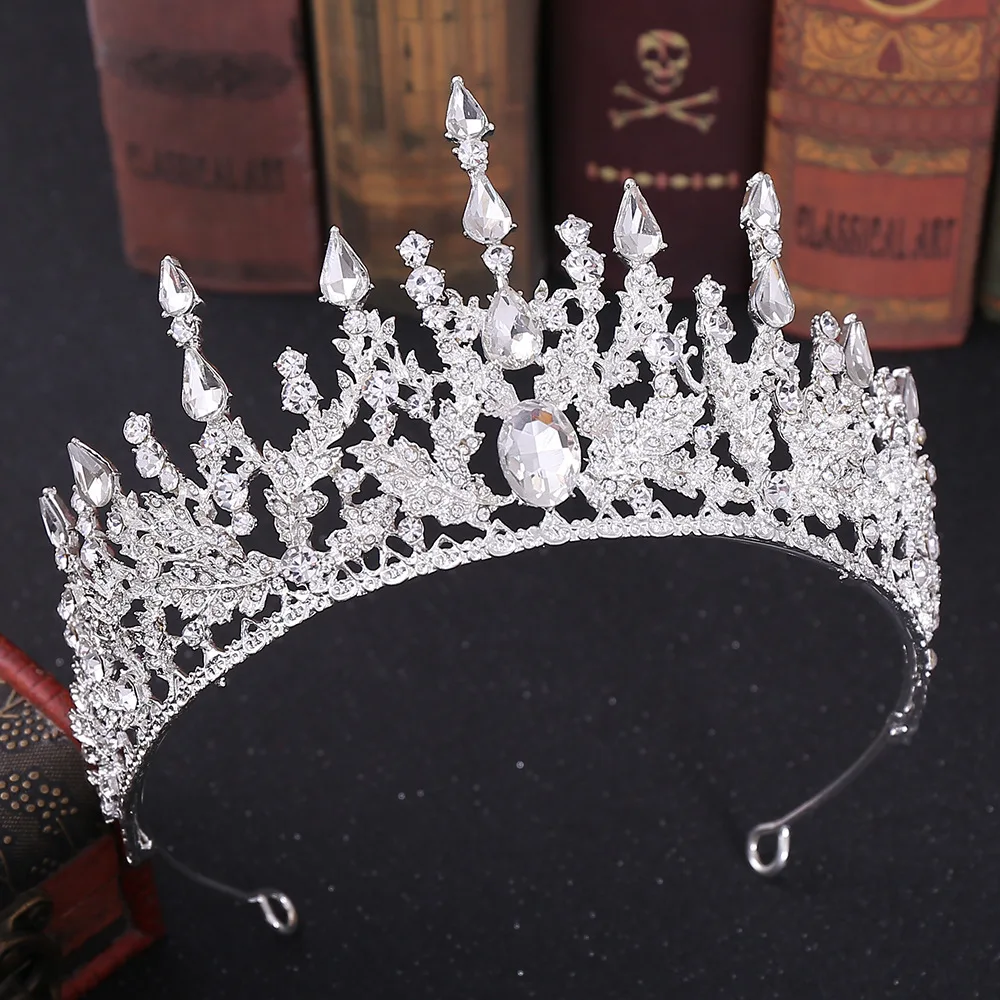 

Jachon Wholesale High Quality Lady Crystal Shiny Gemstone Tiara Wedding