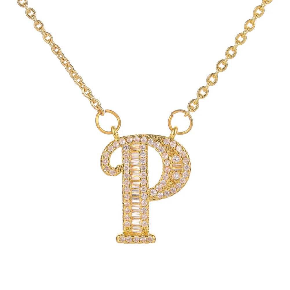

Initial Necklace A-Z Full Drill necklace Cute Gold Fashion Necklace 2020, As the picturs