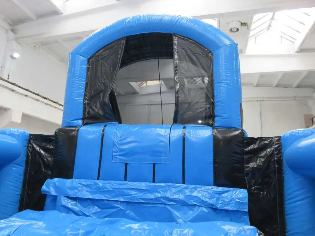 蓝色充气底座跳跃运动充气装置出售