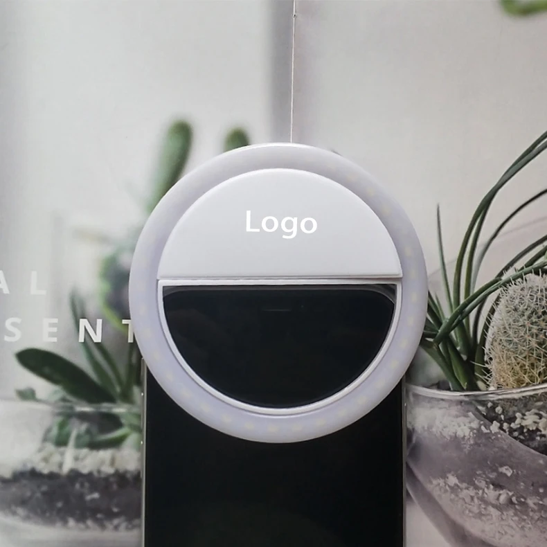 

Portable Customized Private Logo Peru Hot Selling Selfie LED Ring Light For Smart Mobile Phone Computer, Black/white/pink/blue