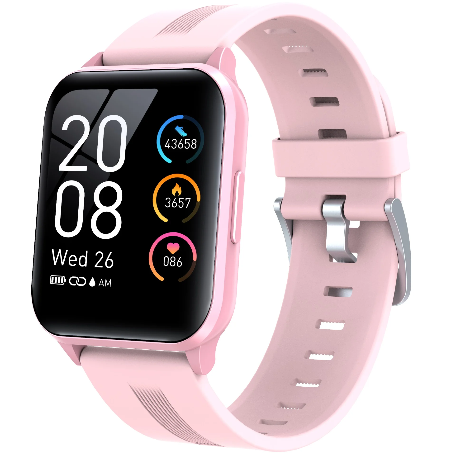 

Smart wireline Bracelet Full touch screen Watch Full touch screen Watch, Pink, black, purple