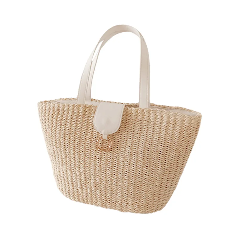 

Factory Direct Sales 2021 Summer New Style Woven Straw Bag Fashion All-match Beach Art Ladies Handbag, As show