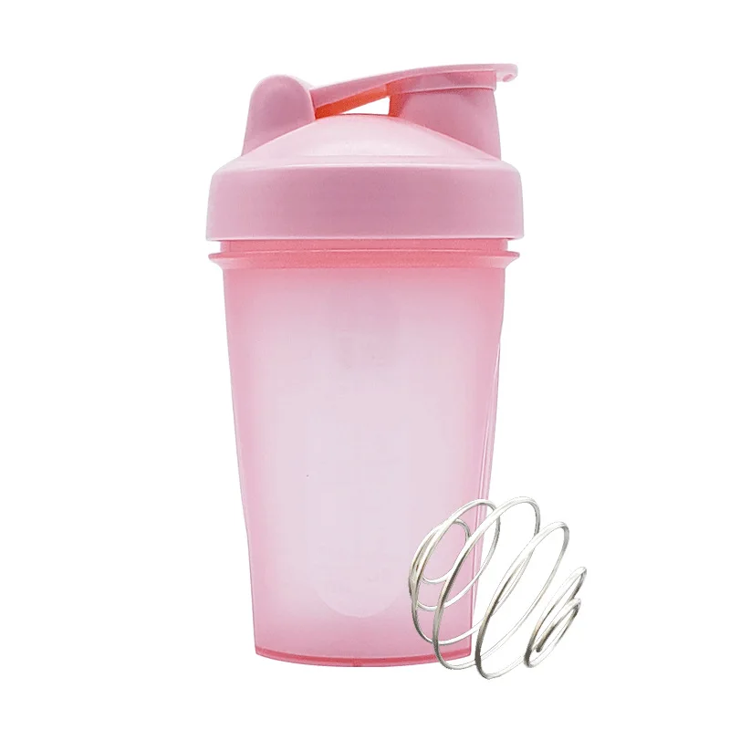 

400ML Wholesale Custom Printing Logo BPA Free Plastic Protein Bottle Shaker with Lids, Customized color acceptable