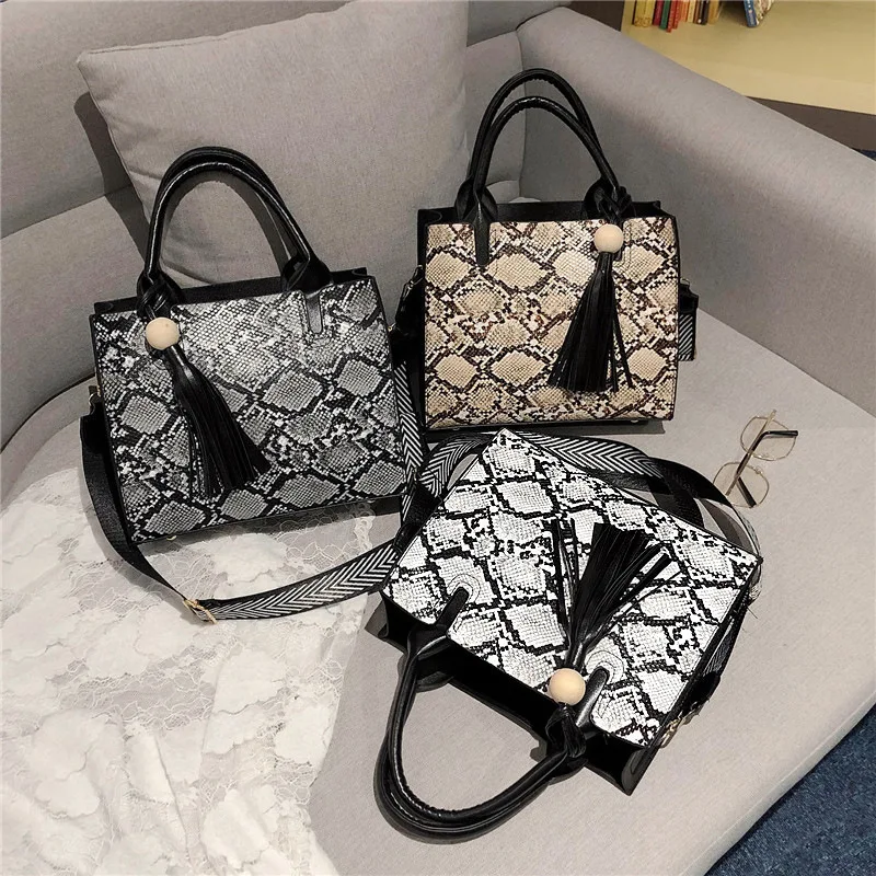 

fashion handbags brands famous snake skin purse vegan leather shoulder bag