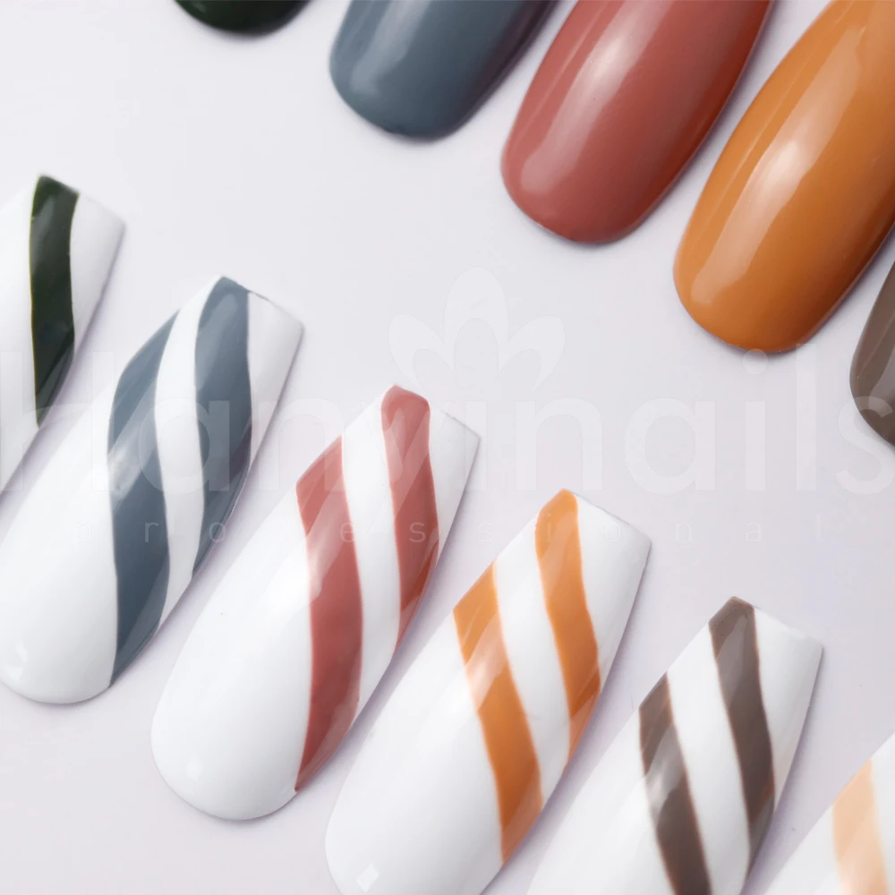 

OEM Your Brand 2021 New arrival Nudes Autumn Series Line Art Gel 24 colors Painting Gel Line UV Gel Polish
