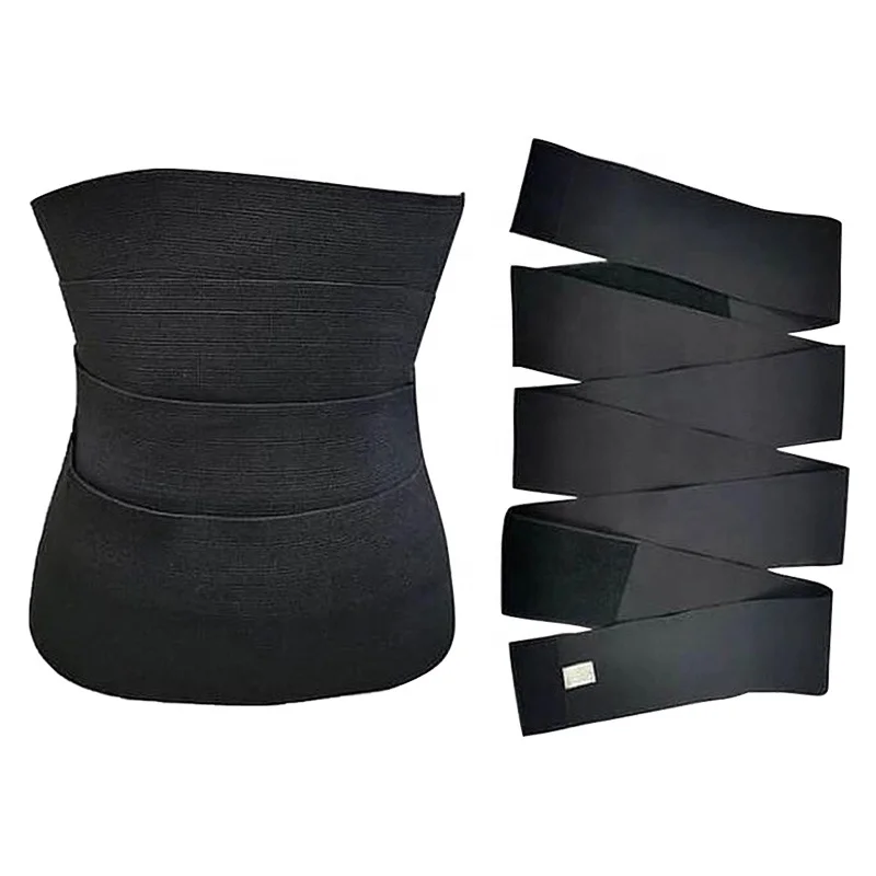 

Customized breathable new custom logo 3 strap wrap waist trainer belt for women with zipper