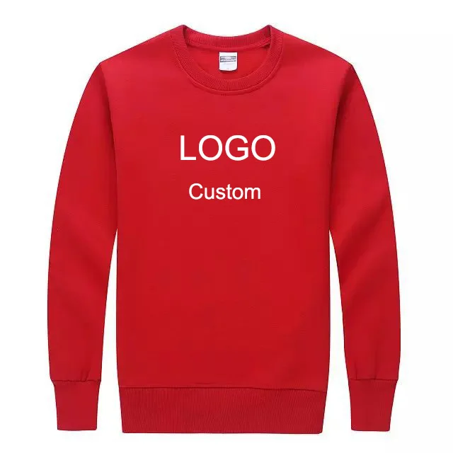 

Custom Hoodie Printing Fleece Men's Plain Red Pullover Cotton Crewneck Hoodies Sweatshirts Basic Hoodie Men