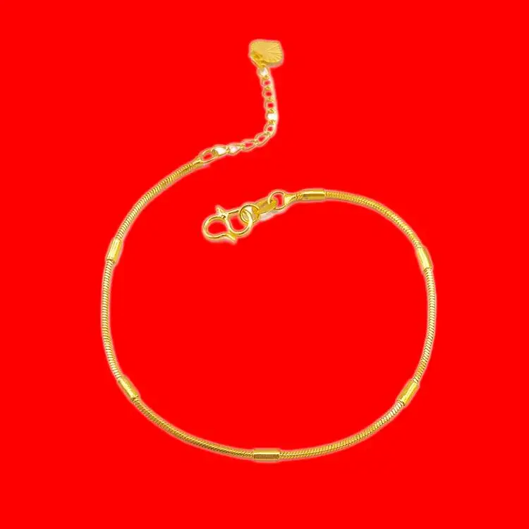 

Factory Direct Retro Classic Simple And Stylish Gold-plated Copper Ladies Bracelet