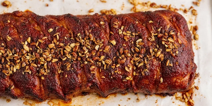 Seasoned slow oven pork ribs