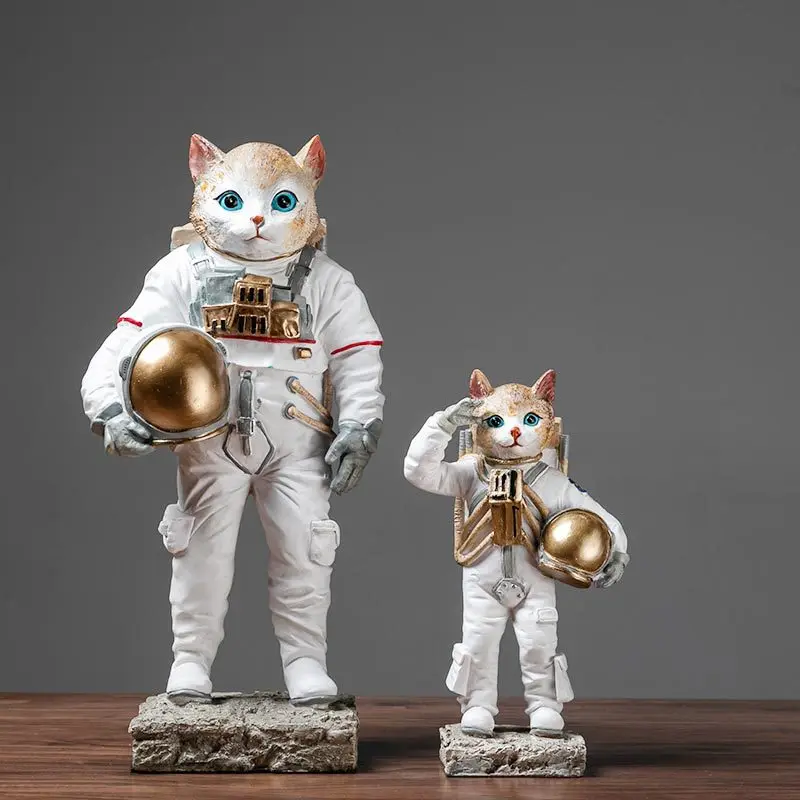 Sculpture De Chat Ornements Resine Astronaute Statue De Sculpture Moderne Articles Illustrations Pour Table De Salon Decorations De Bureau Buy Statue D Astronaute De Chat De Resine Illustration D Articles De Sculpture D Astronaute Statue D Astronaute