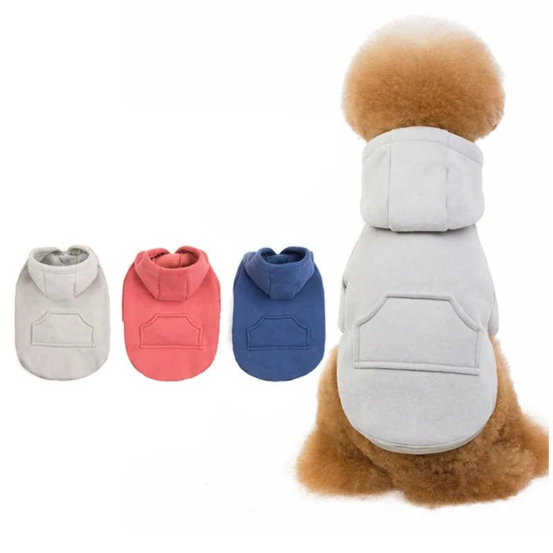 

Pet Wholesale Luxury Designers Pet Apparel Cotton Fleece Solid Color Warm Clothes For Dogs Winter Dog Clothes