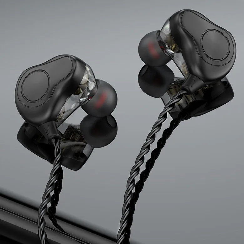 

3.5mm Ear Hook Headset Wired Sports Stereo Earphone Over Ear Earbuds Headphones with Mic