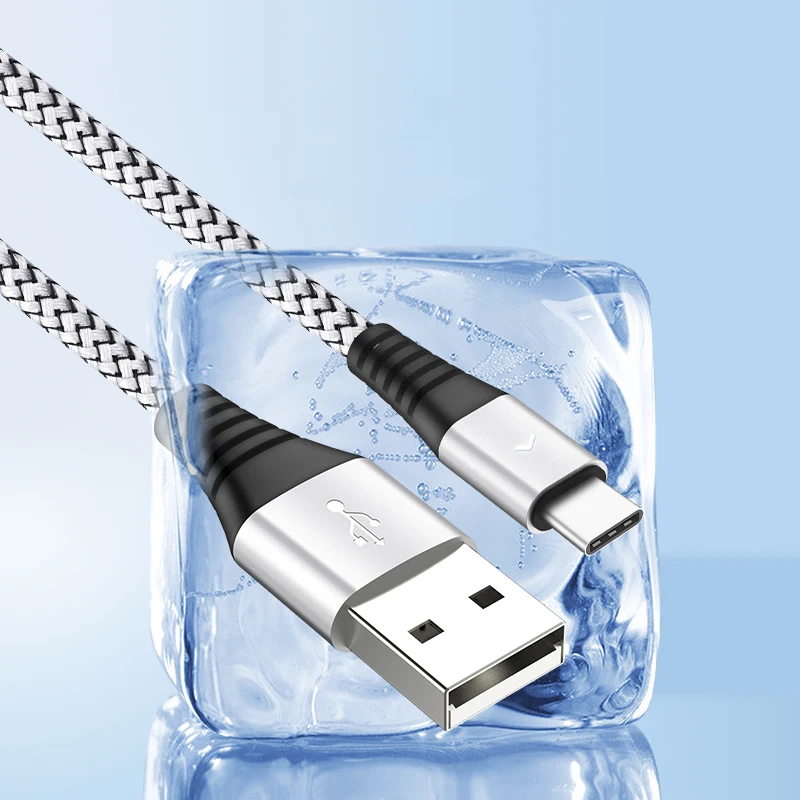 

Wholesale New Design Micro Silver Red Black 1.2m Length Data Cable Typ C Cheap Data Cable