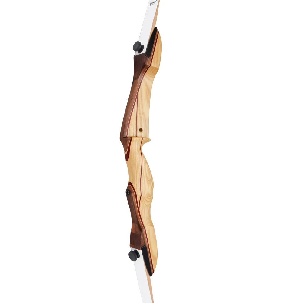 Nika Archery Wooden Recurve Bow For Beginner Shooting With Wood Limbs