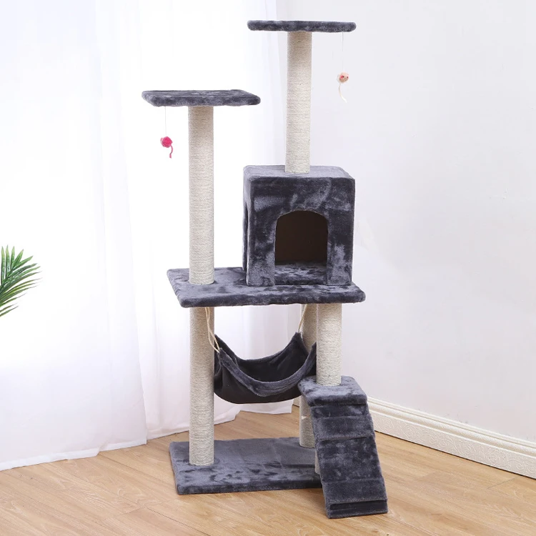 

Wholesale Sisal Castle Modern Large Short Plush Pet Cat Climbing Frame