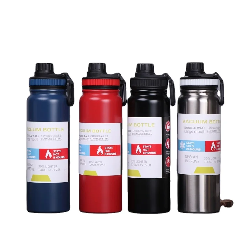 

Manufacturer wholesale stainless steel thermos kettle hand withdrawal gift outdoor sports cup, Multiple colour