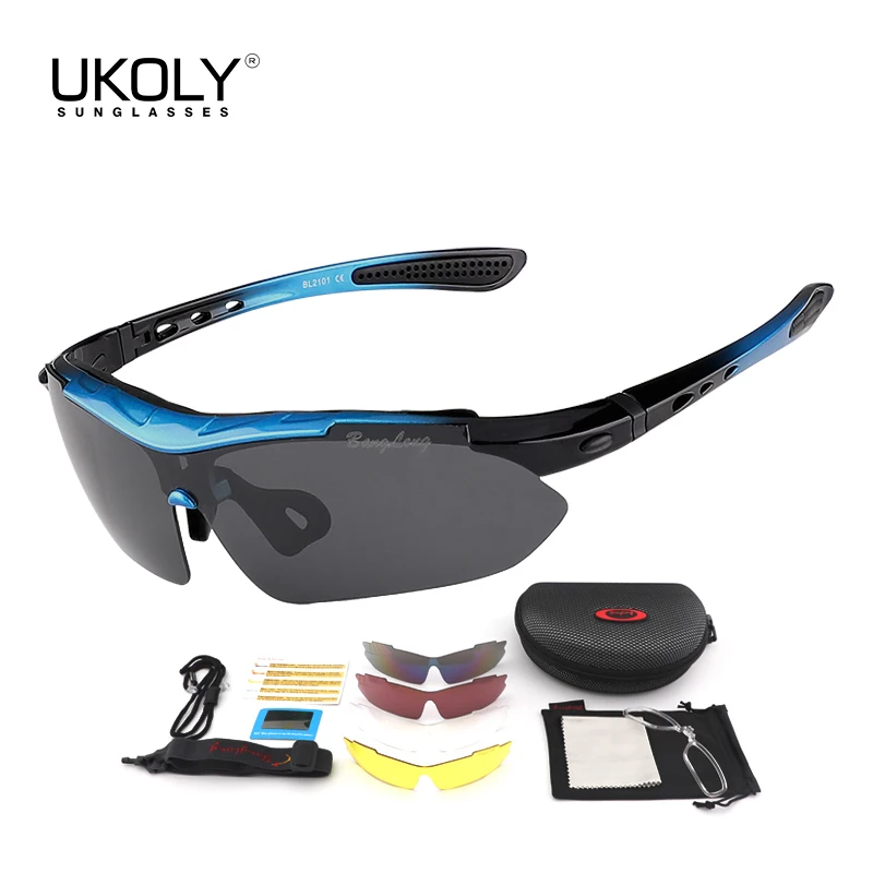 

2023 uv400 interchangeable 5 lens mountain bike sunglasses hiking glasses mens outdoor cycling glass sports sunglasses polarized