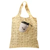 Promotional Cheap Printed Women Folding Bag Recycled Foldable RPET Polyester Shopping Tote Bags