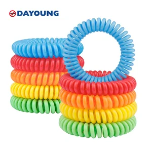 Image of Size adjustable multi color size Pest Control Disposable EVA Natural Deet Free Coil Anti Insect Mosquito Repellent Wristband