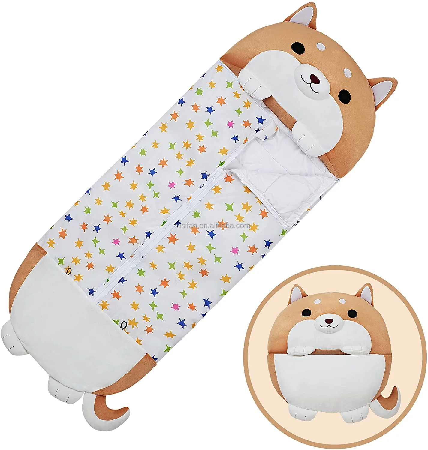 

Hot Selling Sleeping Bag for Kids Girls Warm Sleeping Bag with Pillow Unicorn Stuffed Animal Cartoon Boys Children's Gifts Soft