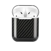 

100% Real Carbon Fiber Headphones Case Box for Apple AirPods Case LED Bluetooth Wireless Earphone Cover Accessories