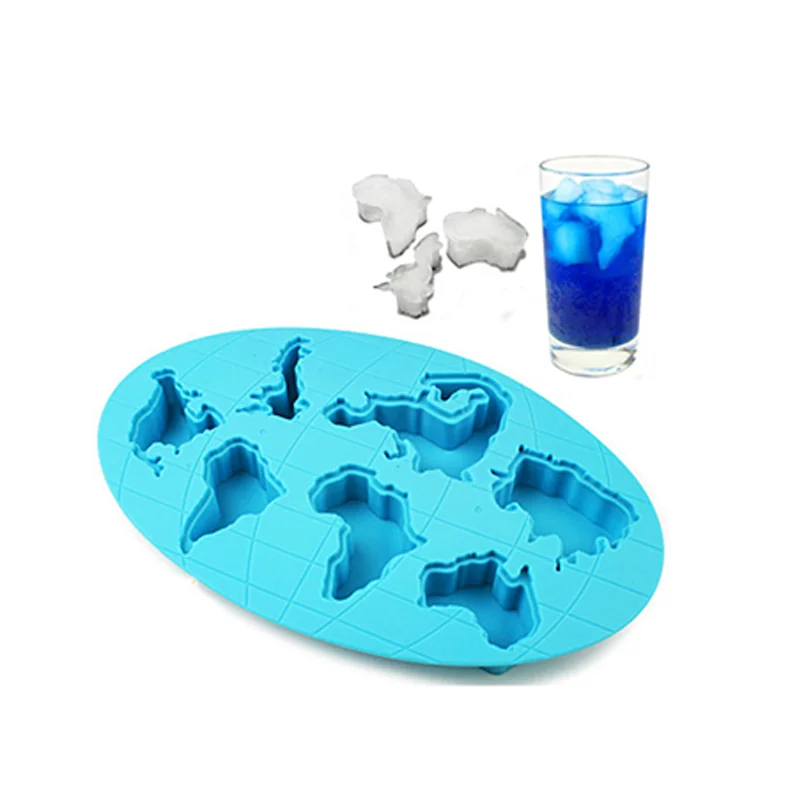 

Ice Cube Tray Mold Food Grade Silicone Ice Cube Tray, Blue ,cyan, customizd