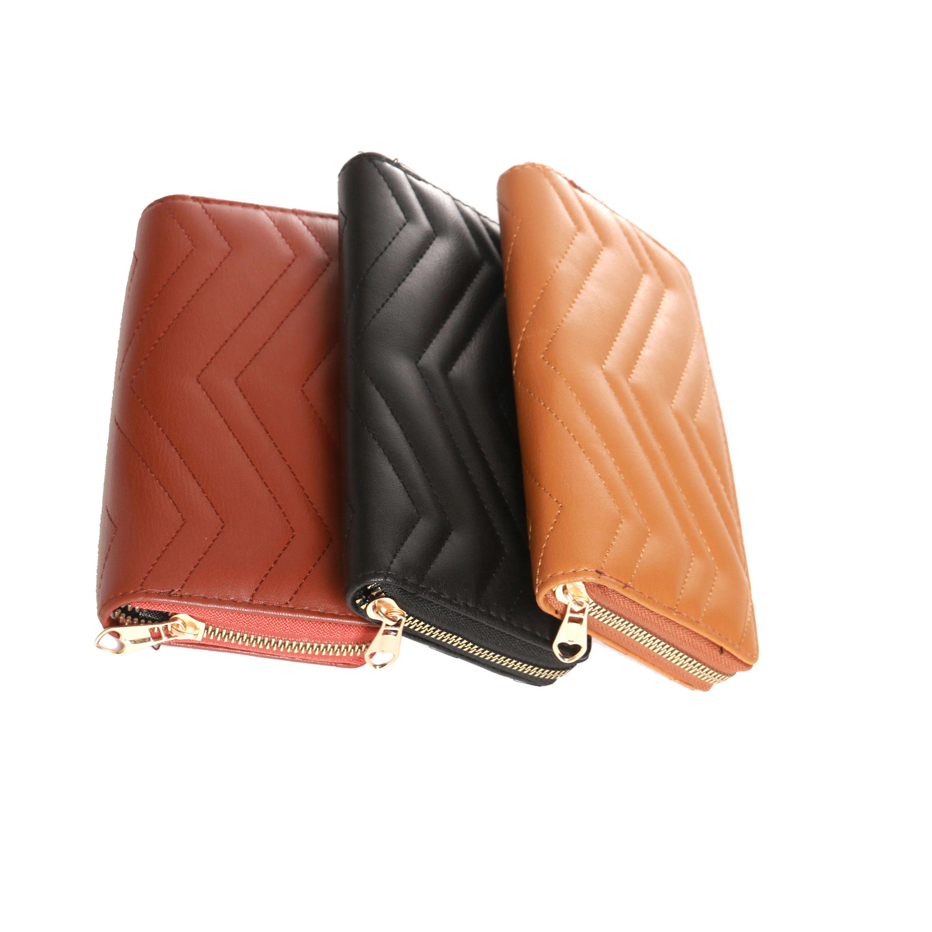 

New Fashion Pu Leather Long Zipper Wallet For Women Daily Use Handbag